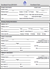 A white enrollment form, 'WPC 2013,' with fields for student, family, father, and mother information, including contact an...